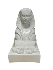 1920s Ceramic Sculpture of a Sphinx by Charles Vos for De Spinx Maastricht